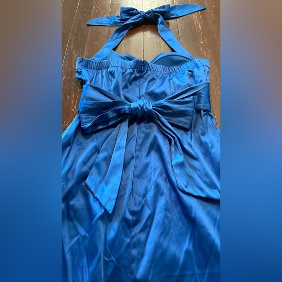 Junior's Snap Halter Formal Dress Tie Back - Homecoming or Prom Size 9 - Picture 12 of 17